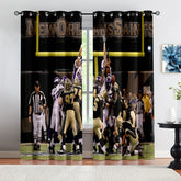 New Orleans Saints Football Team Blackout Curtains Drapes For Window Treatment Set